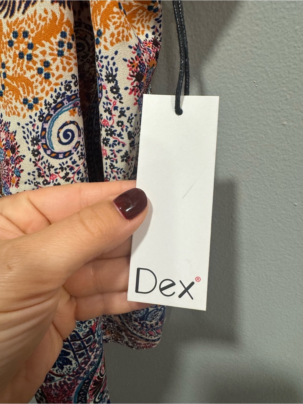 NWT Dex Floral and Paisley Tank Size XL - Picture 6 of 9